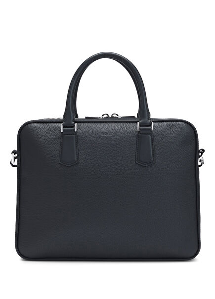 Black Men's Leather Briefcase
