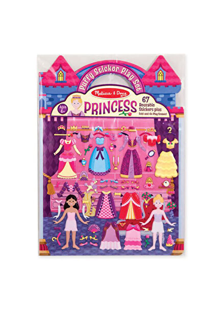 Embossed Stick and Peel Princess Sticker Set