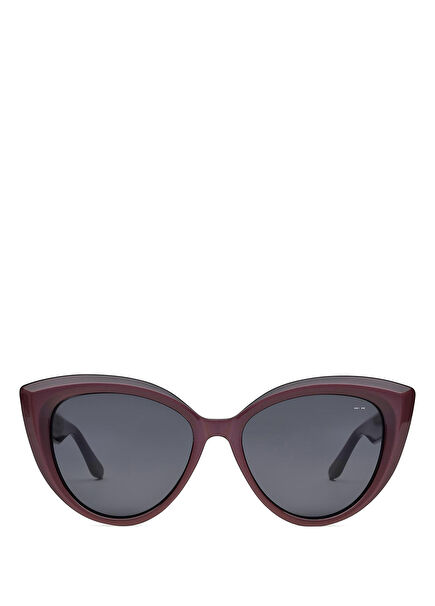 SITBRLS 53 MBURG Burgundy Acetate Women's Sunglasses