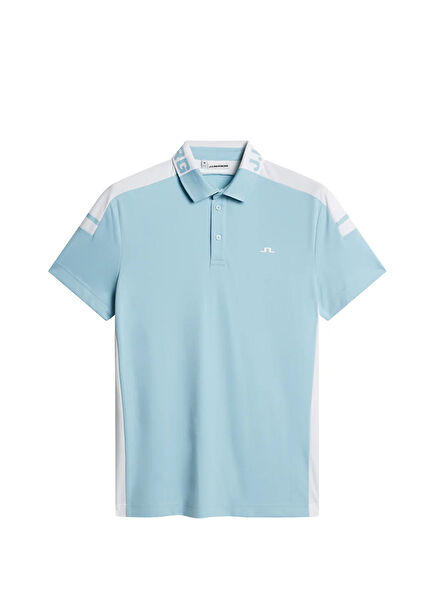 Bo Forget Me Not Light Blue Polo Neck Short Sleeve Men's T-Shirt