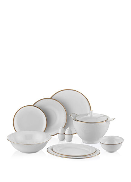 Marlene Bone China 60 Parça 12 Kişilik Yemek Takımı