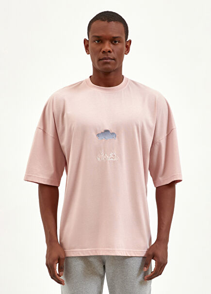 Rain Cloud Oversize Powder Men's T-shirt
