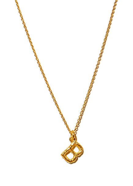 Alphabet Medium Women's Gold Necklace