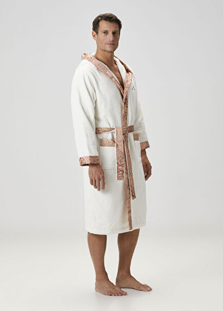 Bloom Embroidered Logo Bathrobe