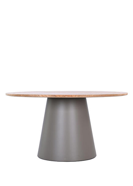 WO Rotunda Teak/Taupe Garden Table 