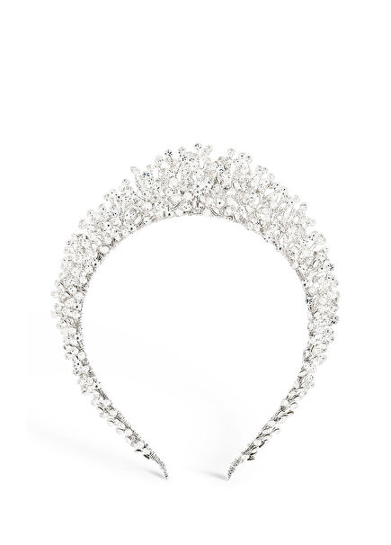 Diama Kristal Taşlı Duvak Aksesuarı