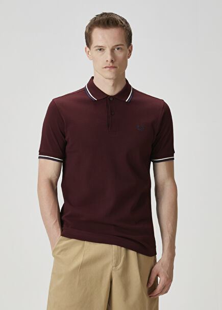 Regular Fit Burgundy Polo T-Shirt