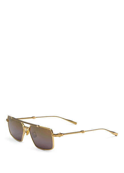V-SEI VLS-111B Gold Color Titanium Unisex Sunglasses