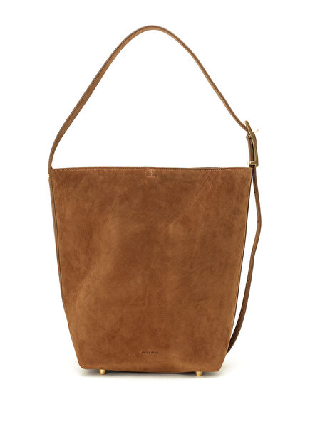 Elly Bucket Tan Women's Suede Bag