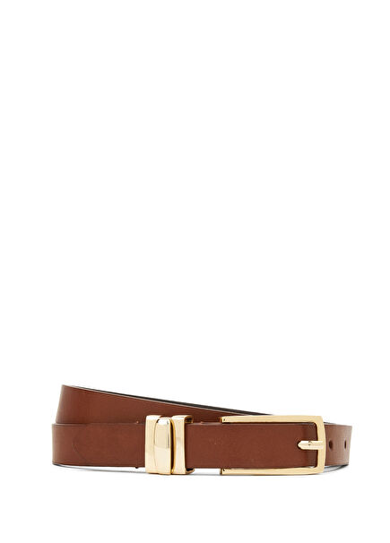 Tan Women's Leather Belt