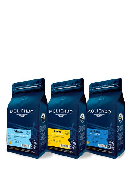 African Coffees Advantage Pack Whole Bean Coffee 3x250 gr