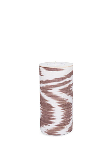 Small Ikat Patterned Candle