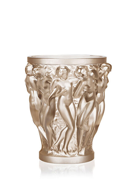 Bacchantes Gold Crystal Vase