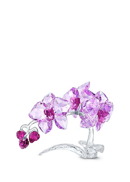 Crystal Flowers Orchid Purple Crystal Glass Figurine