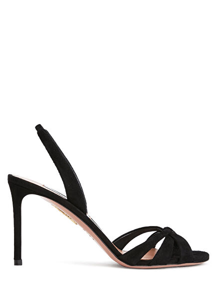 Tati Black Women's Suede Sandals