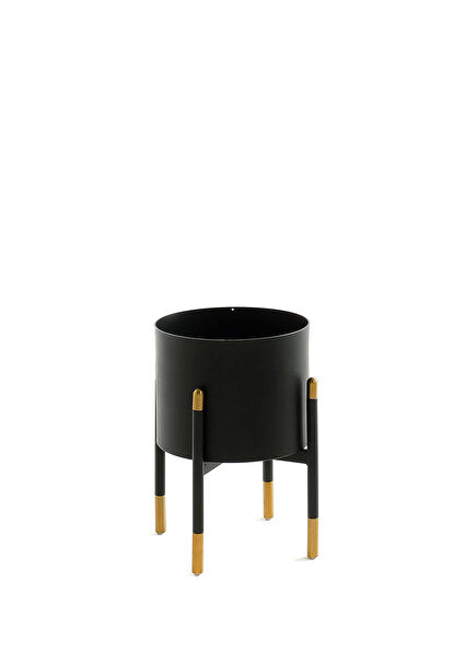 Chiroz Flowerpot Black Gold Planter
