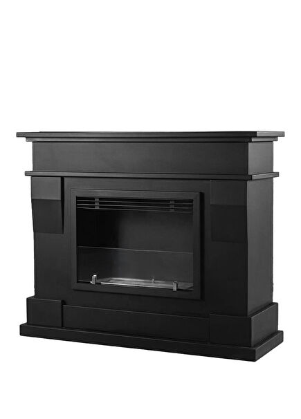 Legno Black Ventless Fireplace