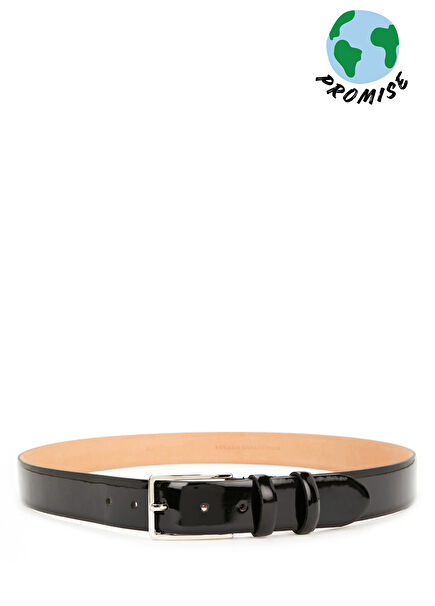 Black Men's Leather Belt