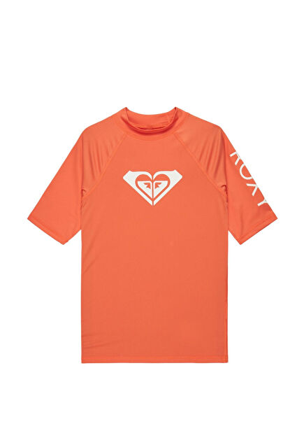 Wholehearted Orange Girls Sports T-Shirt