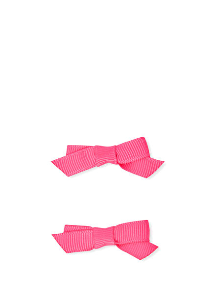 Pink Baby Girl 2-Pack Grosgrain Bow Clip