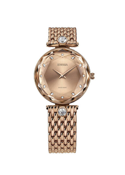 Facet Brilliant Gold Steel Women's Watch