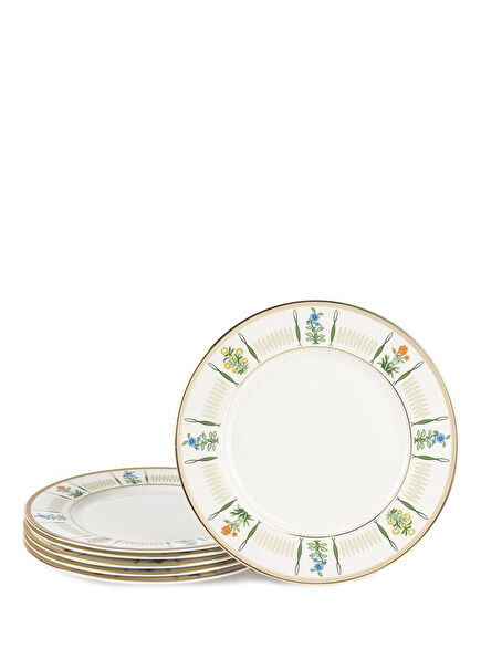 Morris Garden Porselen 6'lı Pasta Tabağı 20 cm