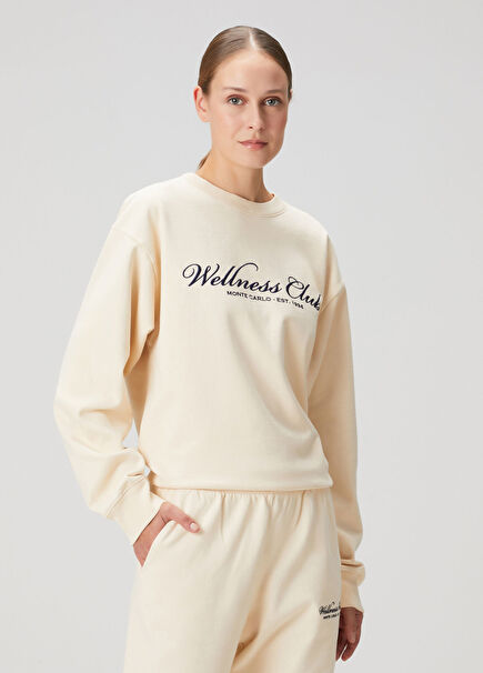 Wellness Club Cream Sweatshirt