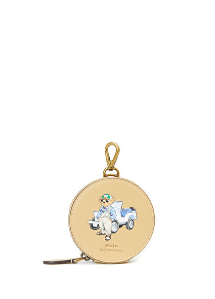 Karamel Baskılı Kadın Deri Cüzdan