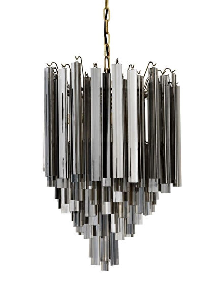 Salerno Füme Cam Sarkıt Avize