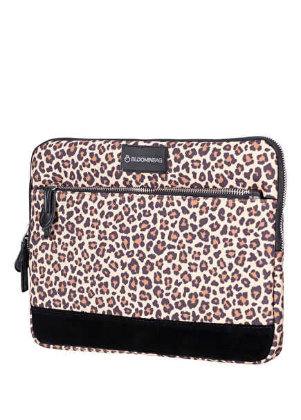 Earthy Leopar Desenli 15"-16" Macbook/Laptop Kılıfı 