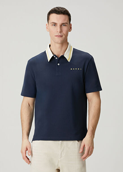 Lacivert Polo Yaka T-shirt