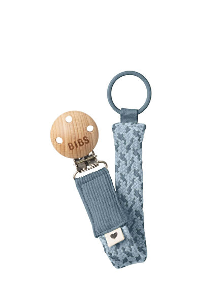 Paci Braid Petrol Baby Blue Emzik Askısı