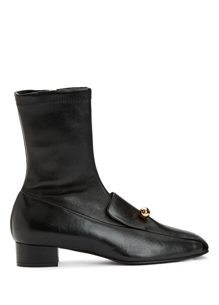 Siyah Kadın Deri Bot