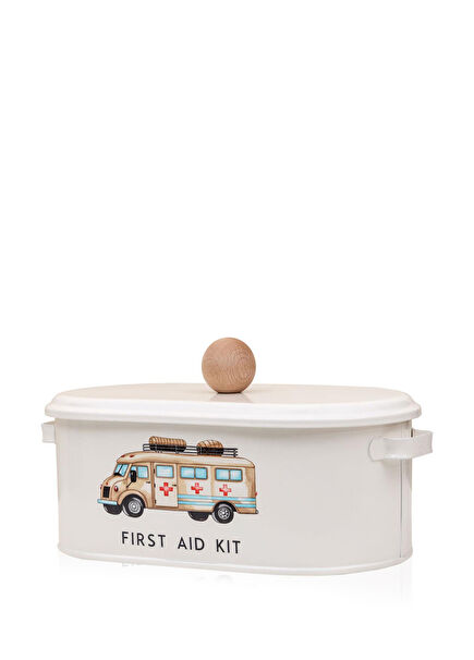 Storage Metal 3 Compartment First Aid Box