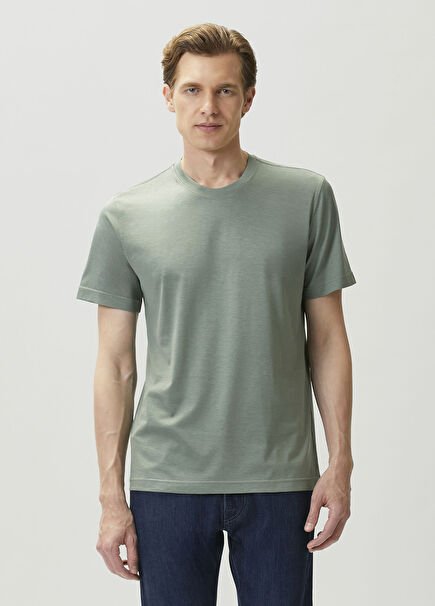 Green Silk T-Shirt