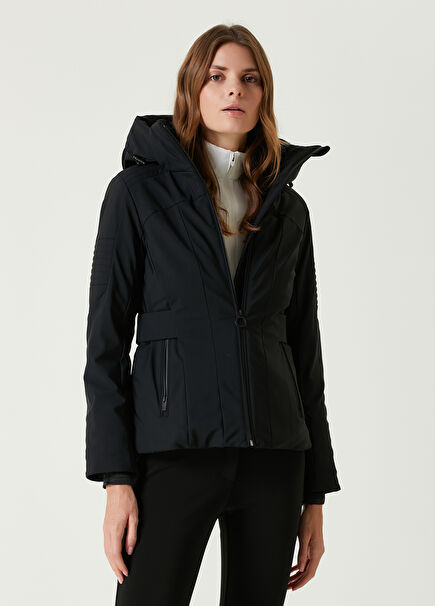 Katarina Black Hooded Coat