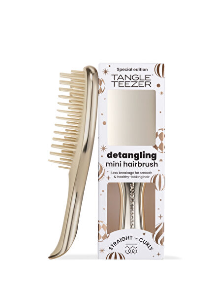 Mini Ultimate Detangler Champagne Gold Chrome Mini Boy Saç Fırças Tarak