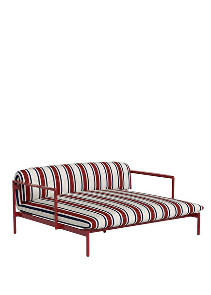 Nalu Lovebed Red Aluminum Skeleton Garden Seat