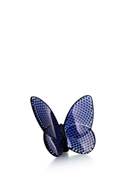 Papillon Lucky Diamond Midnight Blue Butterfly Kelebek Figürlü Kristal Biblo
