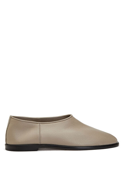 Bej Kadın Deri Loafer