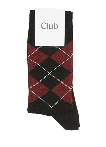 Black Diamond Pattern Men's Socks
