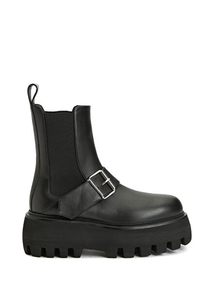 Black Women's Leather Boots