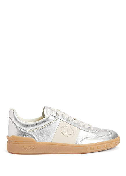 Upvillage Silver Women's Leather Sneaker