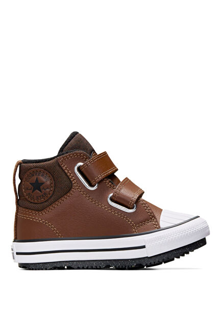 Chuck Taylor All Star Berkshire Brown Leather Kids Boots