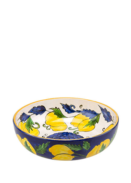Amalfi Coast Collection Handmade Ceramic Cobalt Salad Bowl