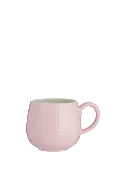 Honeycomb Pink Ceramic Mug