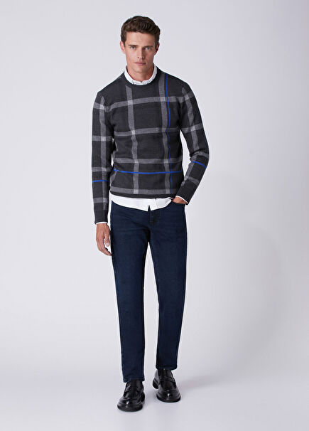 Slim Fit Lacivert Jean Pantolon