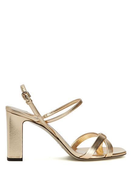 Alsy Gold Women's Leather Sandals