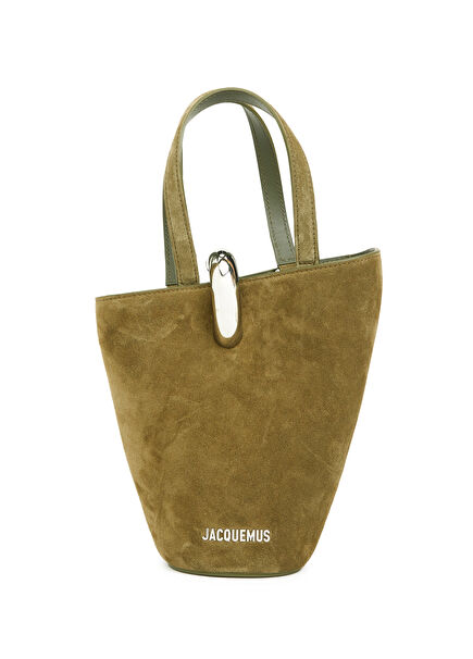 Le Petit Bambola Khaki Women's Suede Bag
