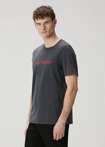 Black Logo Printed T-Shirt